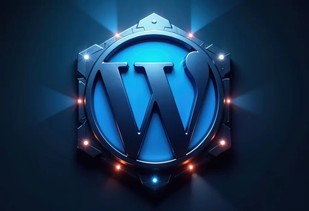 Logotipo de WordPress en el diseño de páginas web