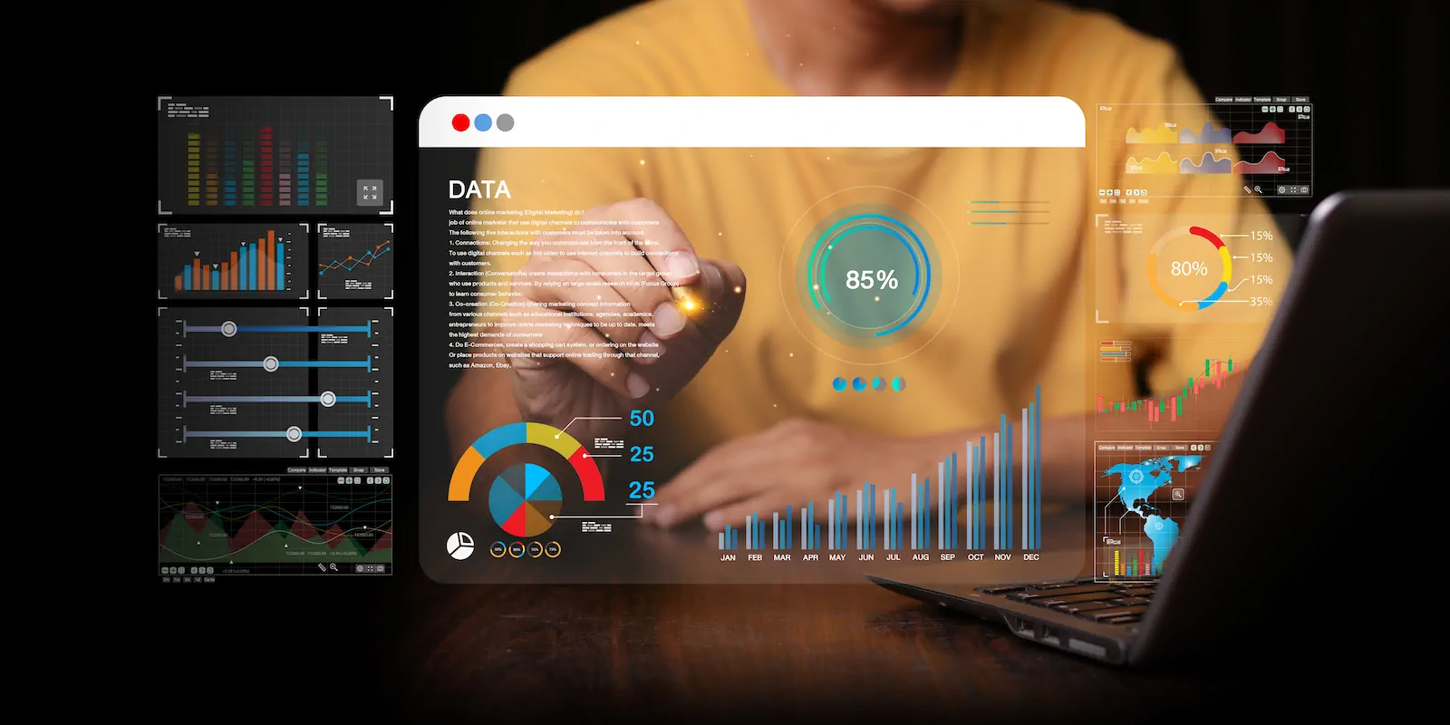 Análisis de datos digitales enfocado en la optimización de una página web para generar clientes
