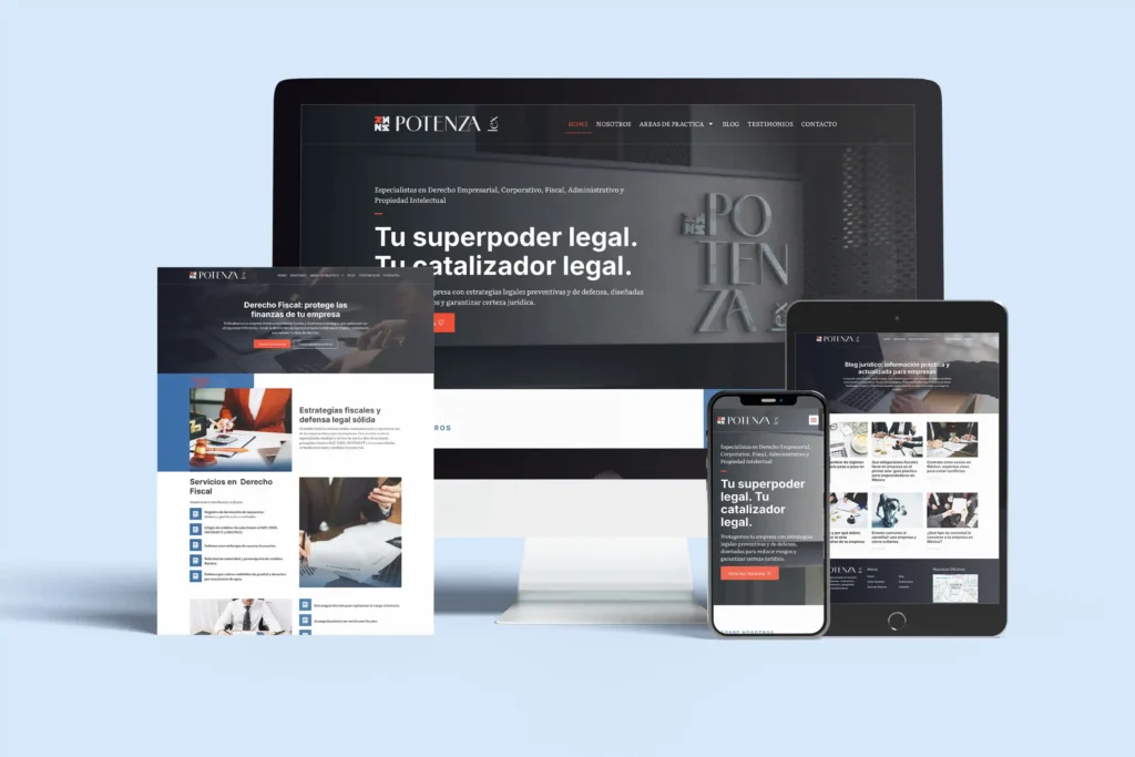 Diseño web responsive para despacho de abogados