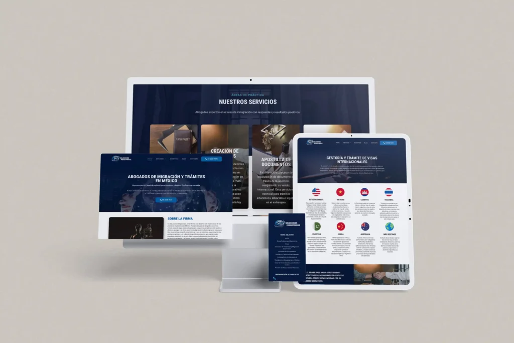 Diseño web responsive para abogados de inmigración
